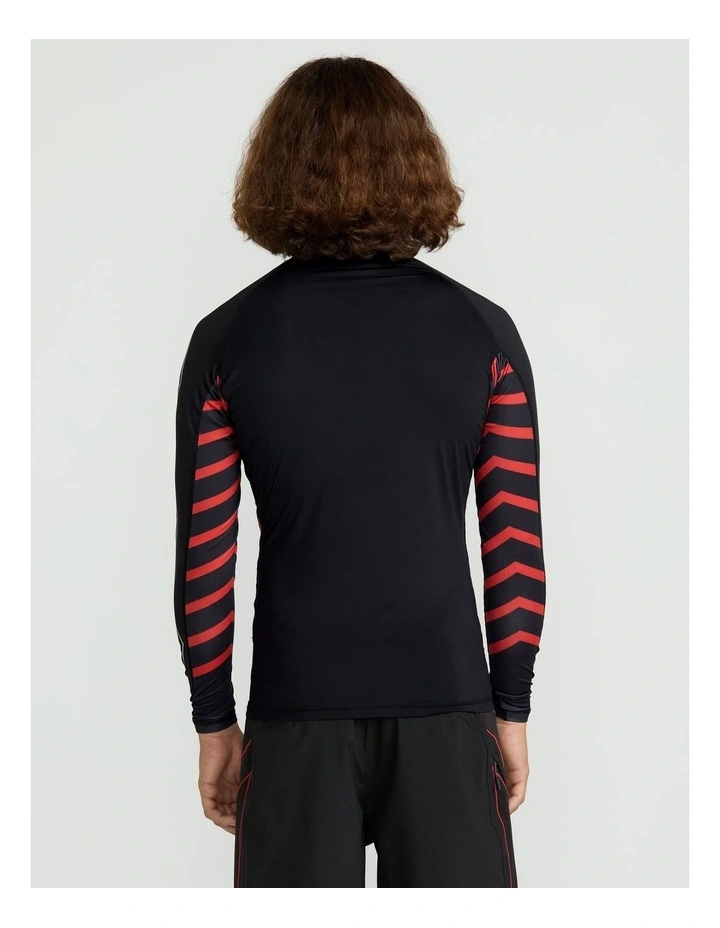 Surf Vitals Jack Robinson Long Sleeve Rashguard in Black image 2
