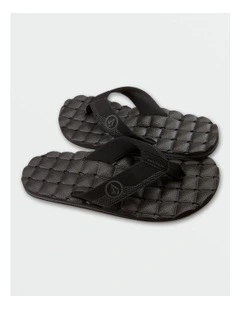 Recliner Sandal in Black