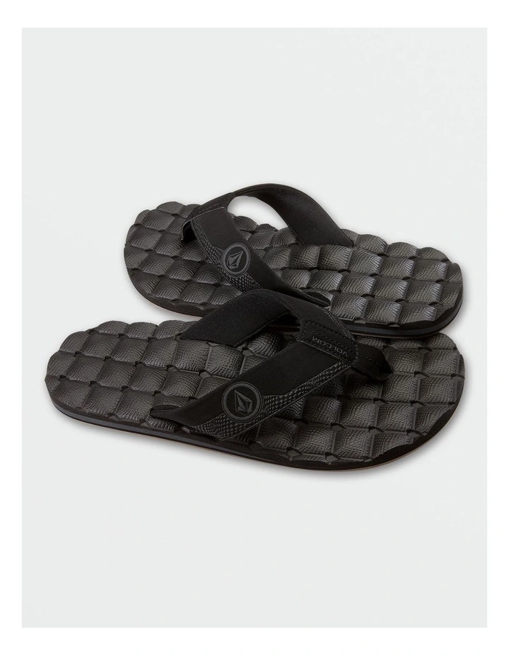 Recliner Sandal in Black image 1
