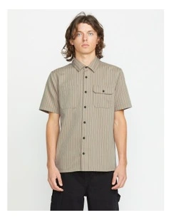 Trade Stone Short Sleeve Shirt in Beige