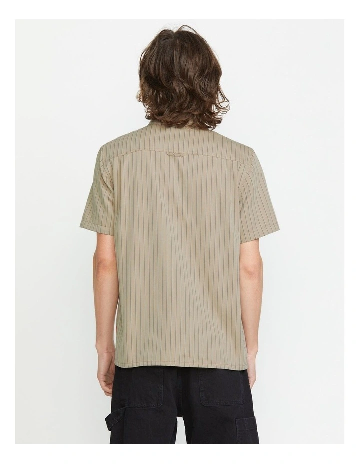 Trade Stone Short Sleeve Shirt in Beige image 2