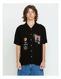 Flip Rygalski Woven Short Sleeve Shirt Black