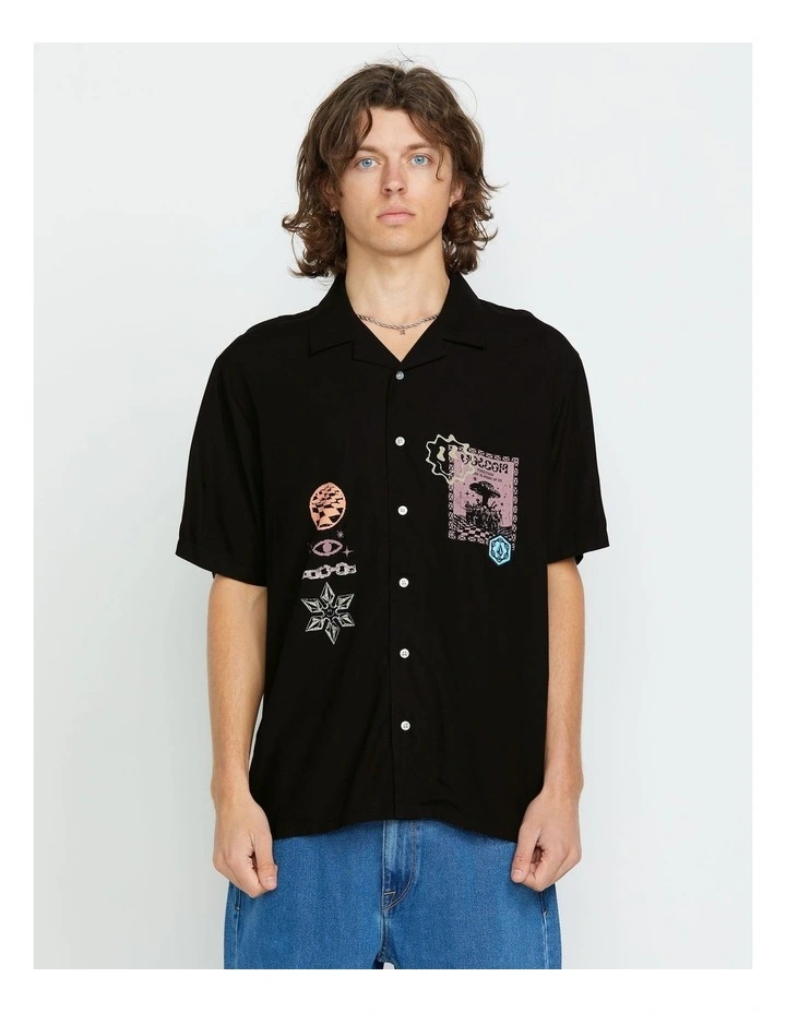 Flip Rygalski Woven Short Sleeve Shirt Black image 1