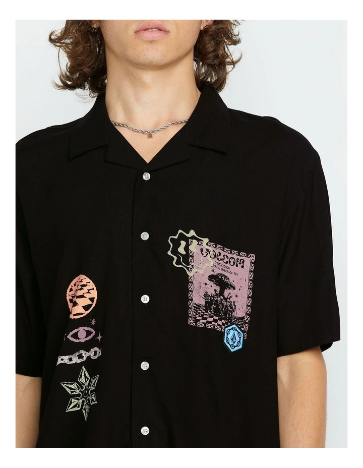 Flip Rygalski Woven Short Sleeve Shirt Black image 4