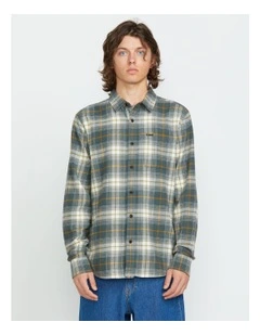 Caden Plaid Long Sleeve Shirt Grey