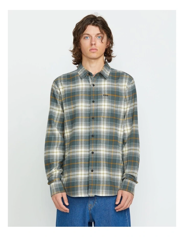 Caden Plaid Long Sleeve Shirt Grey image 1