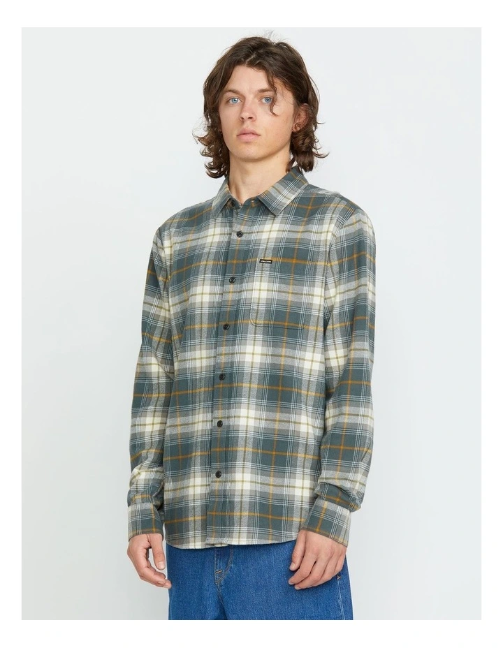 Caden Plaid Long Sleeve Shirt Grey image 3