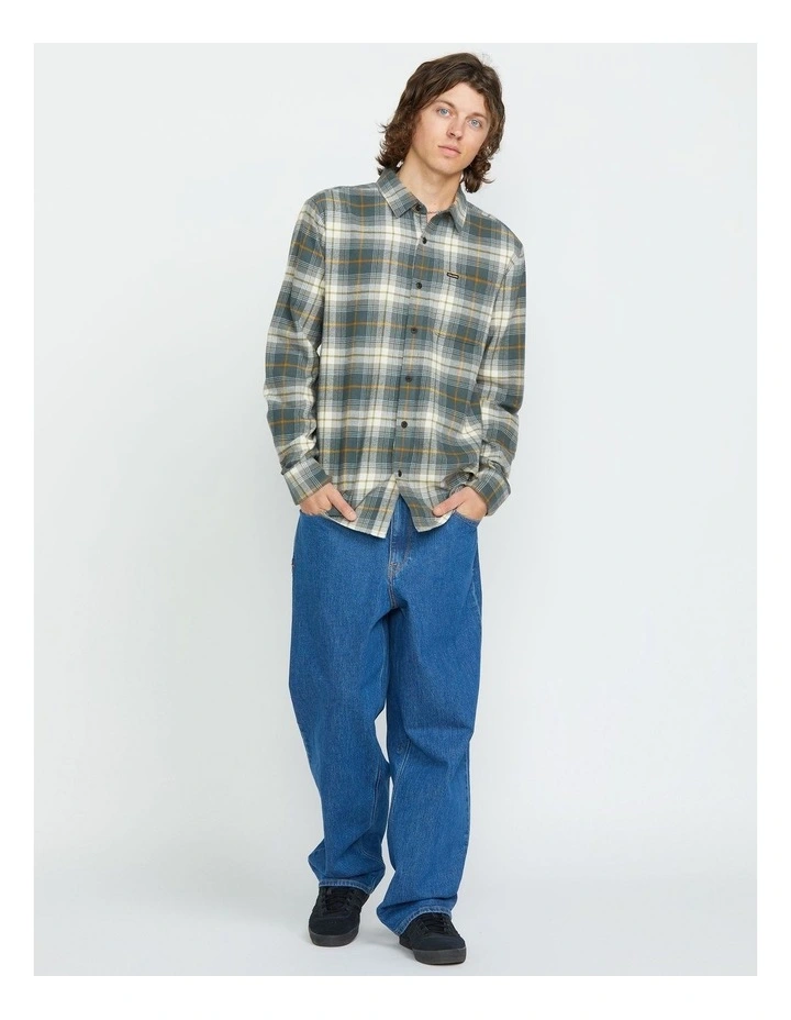 Caden Plaid Long Sleeve Shirt Grey image 4
