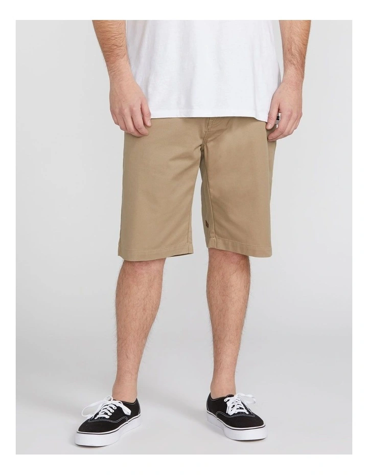 V Monty Chino Shorts 22 Inch in Khaki image 1