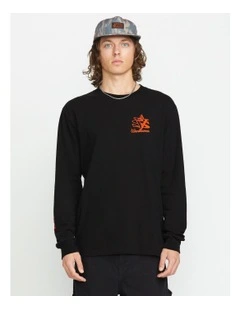 Excavator Long Sleeve T-Shirt Black