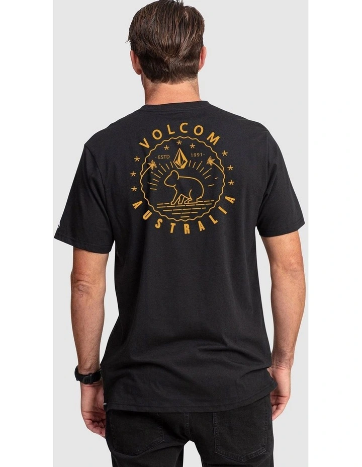Volkomoala Short Sleeve T-Shirt in Black image 2
