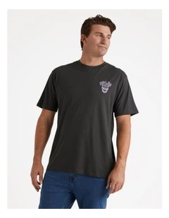 Rawled Short Sleeve T-Shirt in Black