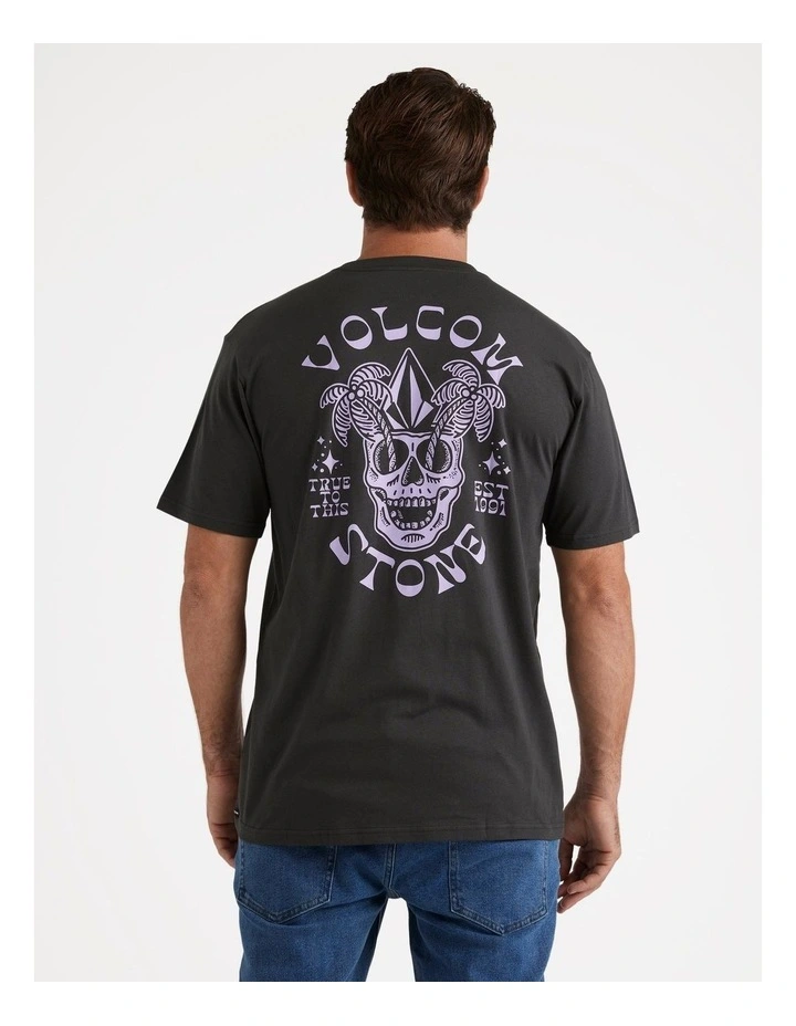 Rawled Short Sleeve T-Shirt in Black image 2