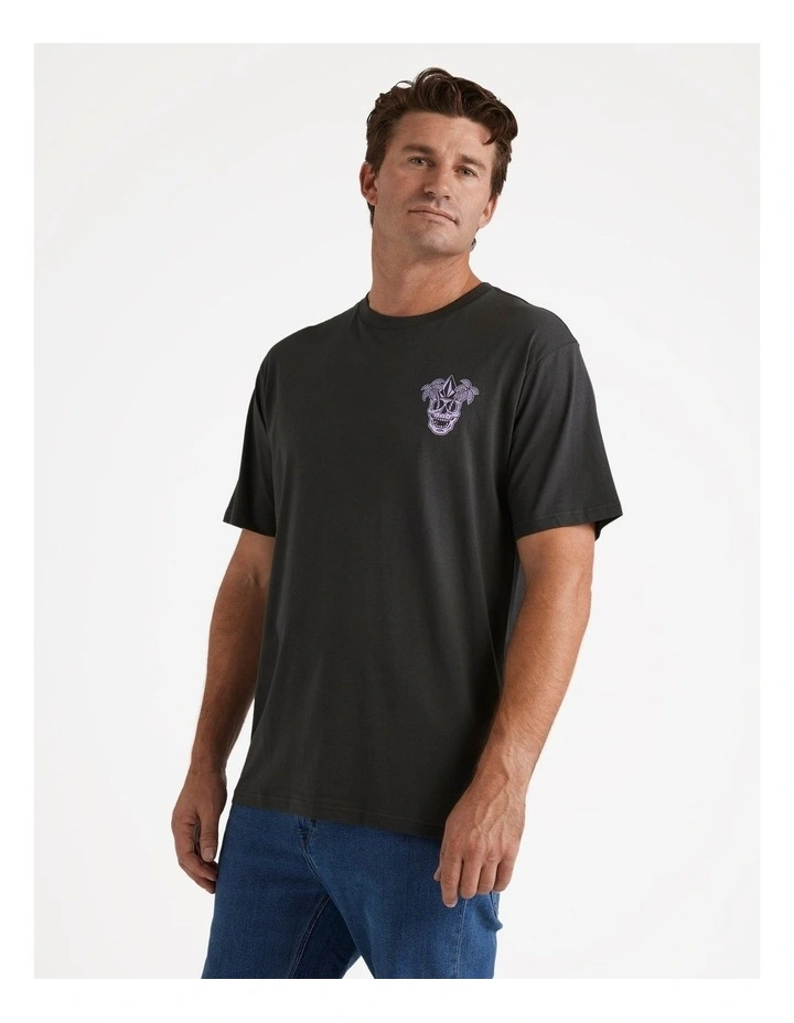 Rawled Short Sleeve T-Shirt in Black image 3