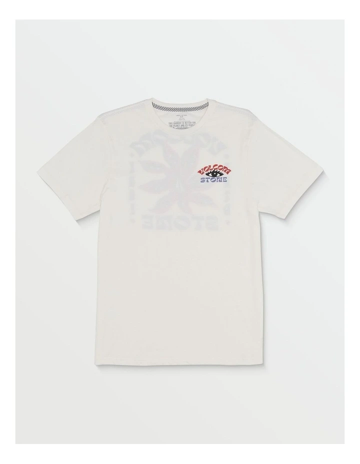 Stone Spectacle Short Sleeve T-shirt in White image 1