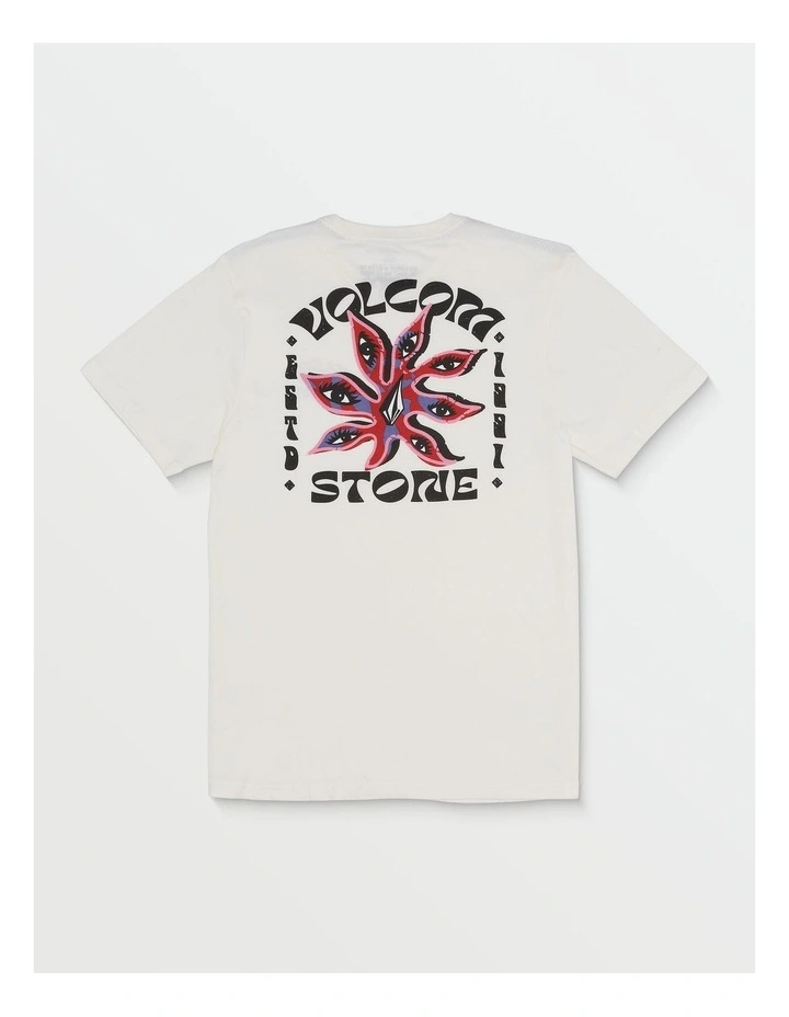 Stone Spectacle Short Sleeve T-shirt in White image 2