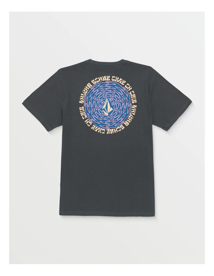 Cylinderz Short Sleeve T-Shirt in Black image 2