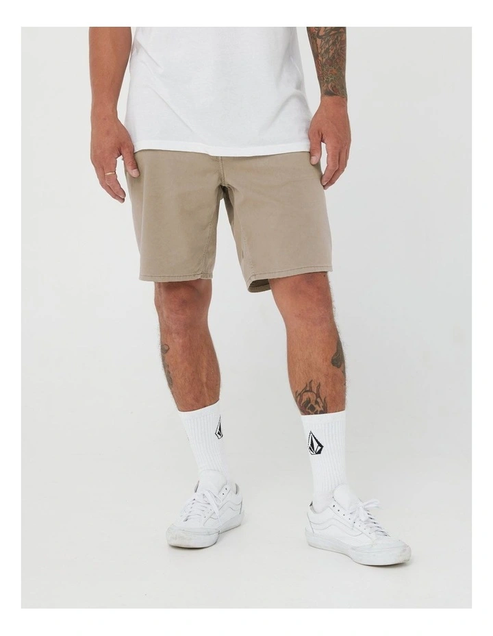 V Kinkade Light Weight Shorts in Green image 1