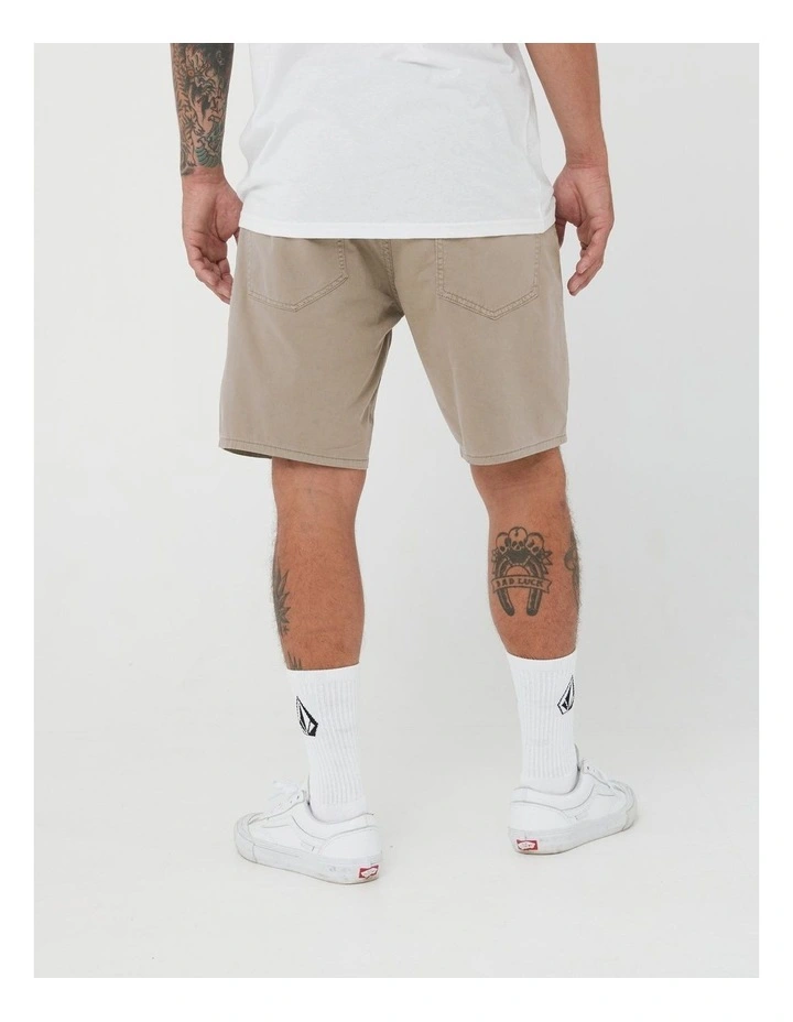 V Kinkade Light Weight Shorts in Green image 2