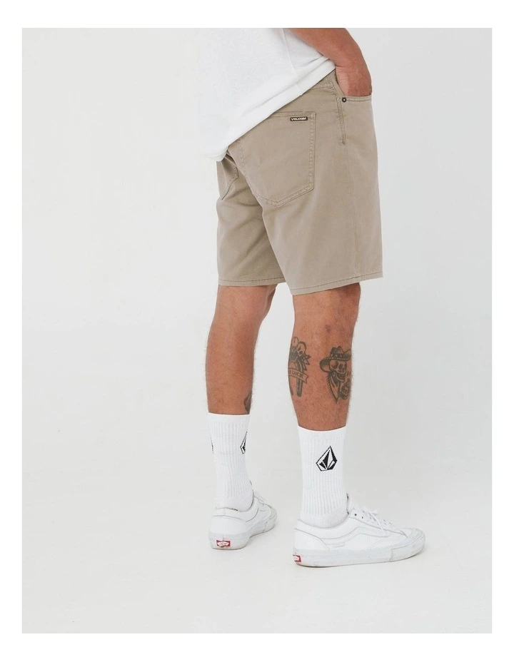 V Kinkade Light Weight Shorts in Green image 3