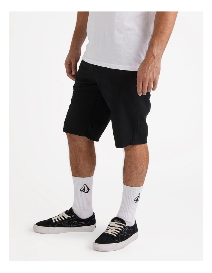 Solver Light Weight Shorts in Black image 3