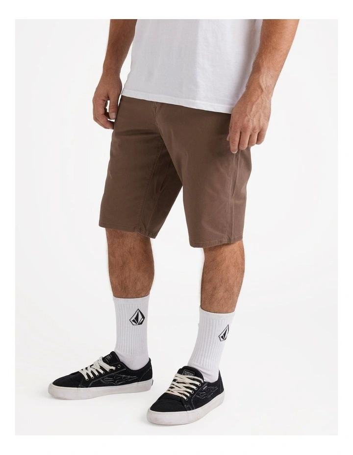 V Solver Light Weight Shorts in Mushroom image 3