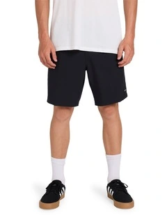 Stones Hybrid Shorts 18 Inch in Black