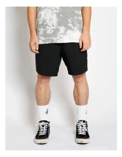 Stones Hybrid Shorts 18 Inch in Black