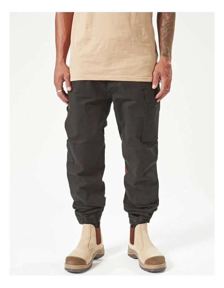 Caliper Cuffed Pants in Black image 1