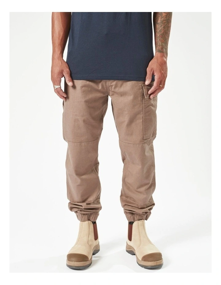 Caliper Cuffed Pants in Brown image 1