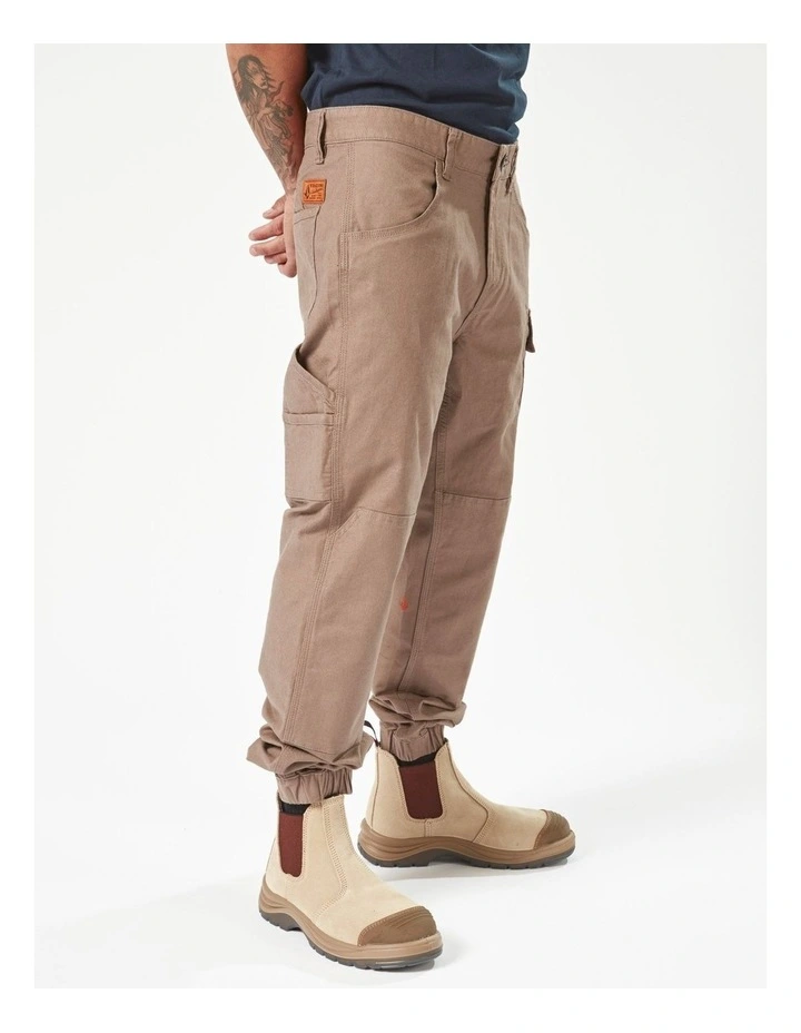 Caliper Cuffed Pants in Brown image 3