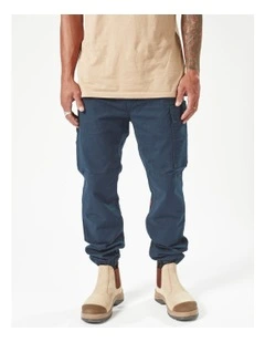 Caliper Cuffed Pants in Blue
