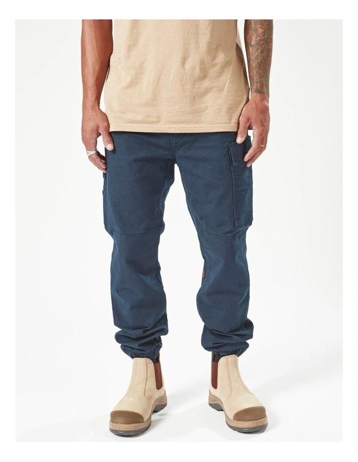 Caliper Cuffed Pants in Blue image 1