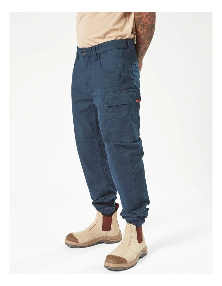 Caliper Cuffed Pants in Blue image 3