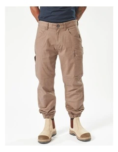Caliper II Cuff Work Pants in Brown