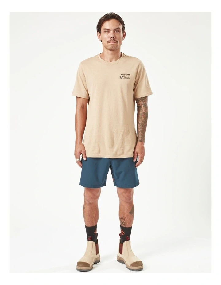 Workwear Rack Waist Shorts in Blue image 4