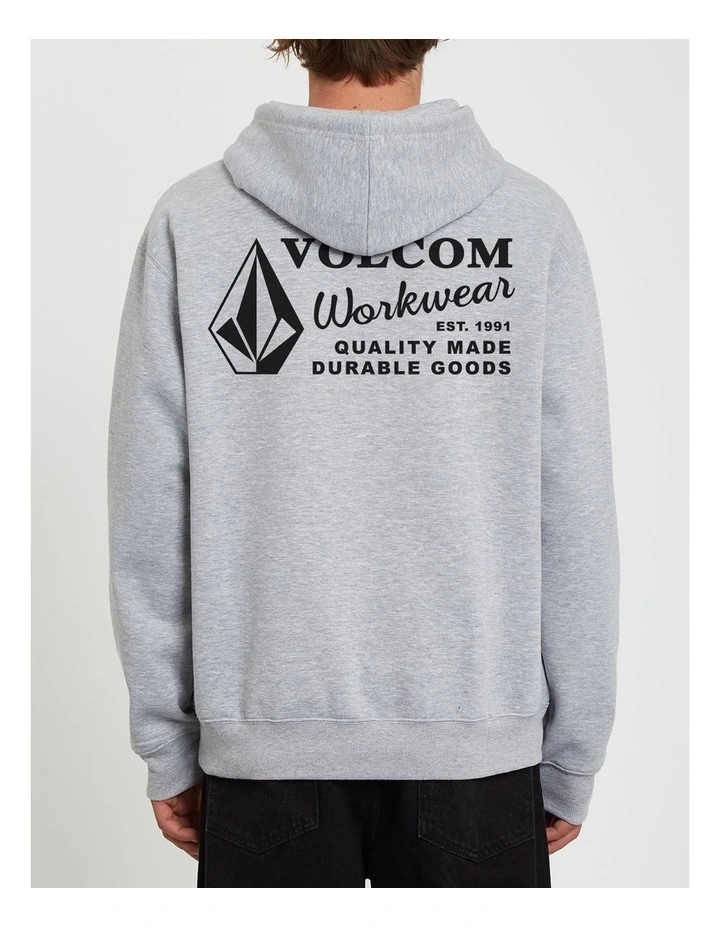 Workwear Pullover Hoodie in Grey image 2