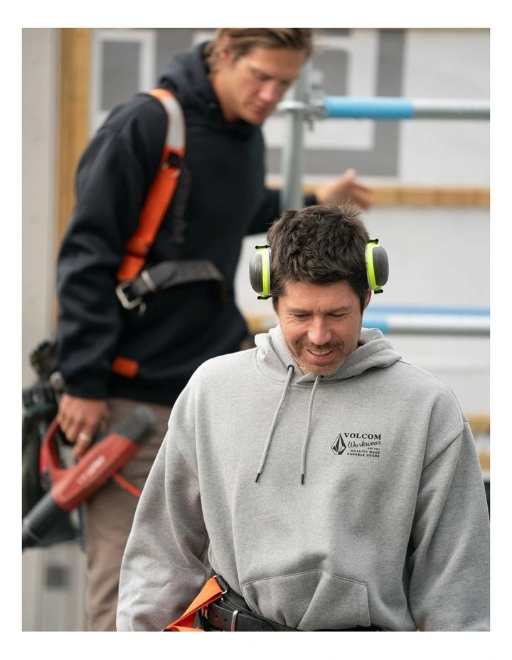 Workwear Pullover Hoodie in Grey image 4