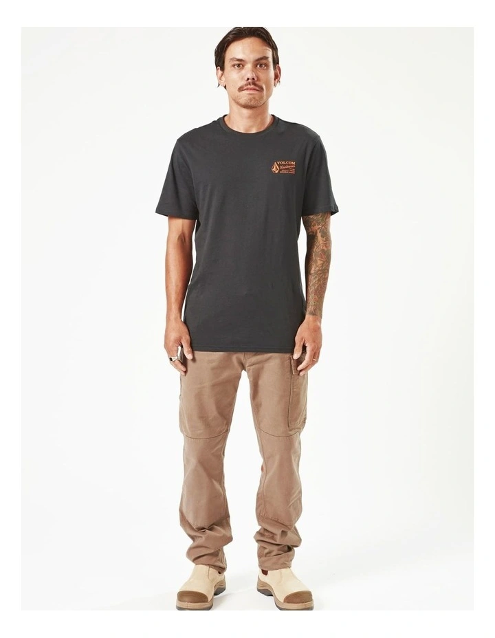 Workwear Short Sleeve T-Shirt in Black image 4