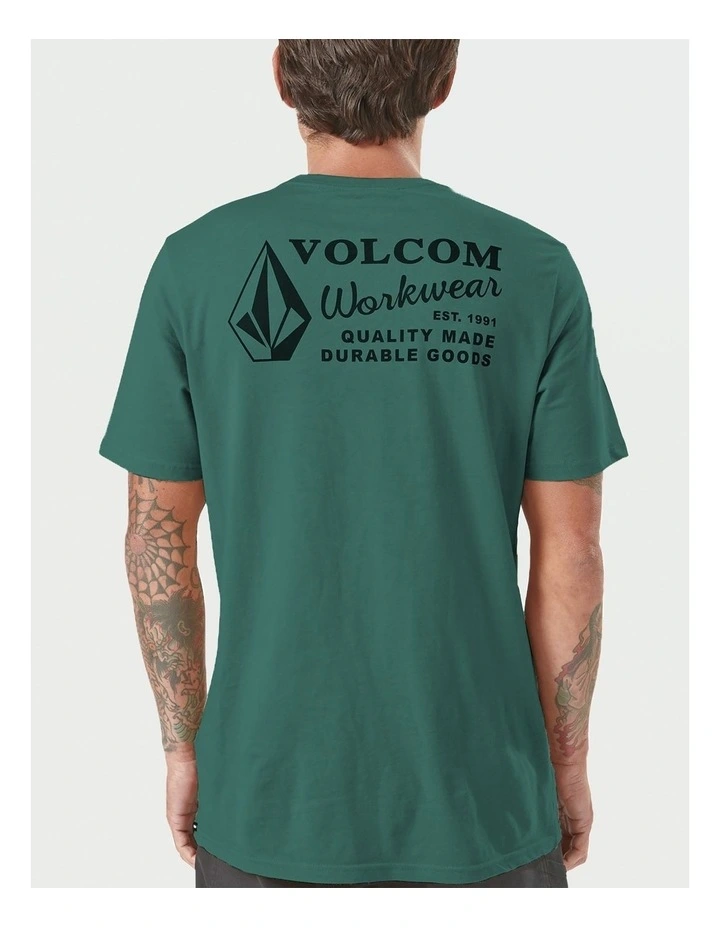 Workwear Short Sleeve T-Shirt in Black image 2