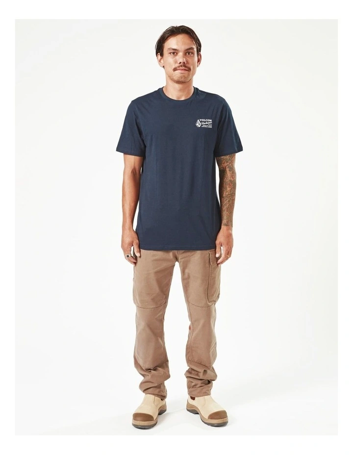 Workwear Short Sleeve T-Shirt in Navy image 4