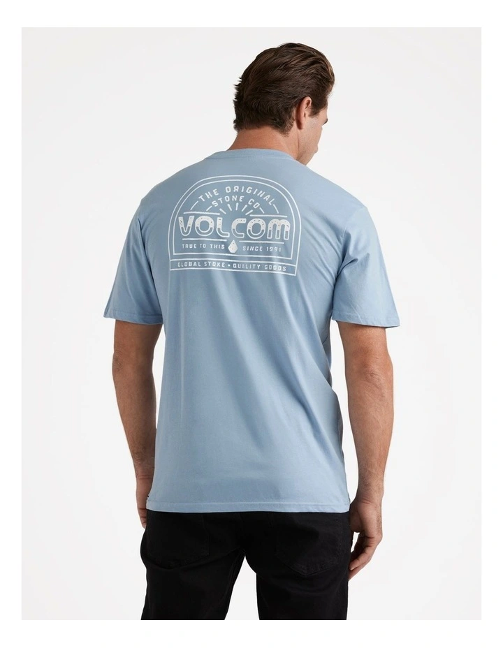 Aus The Early T-Shirt in Slate Blue image 2