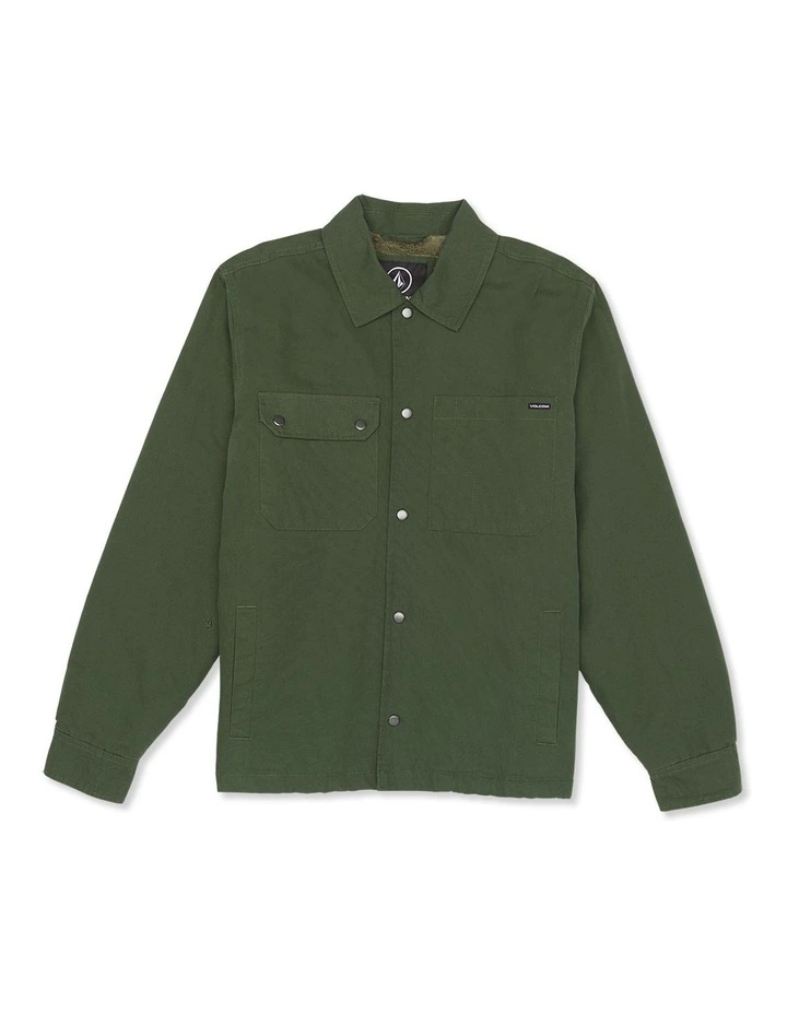 Larkin Lined Coach Jacket in Squadron Green image 1