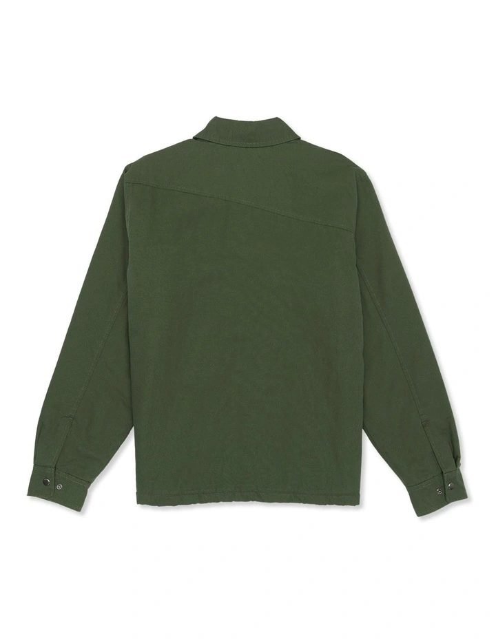 Larkin Lined Coach Jacket in Squadron Green image 2