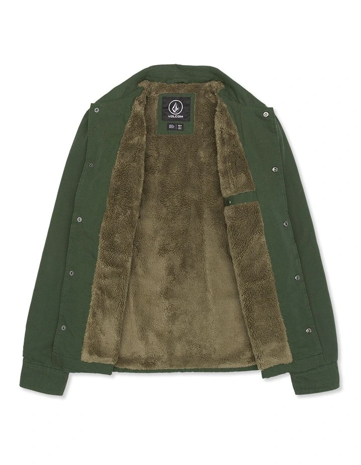Larkin Lined Coach Jacket in Squadron Green image 3