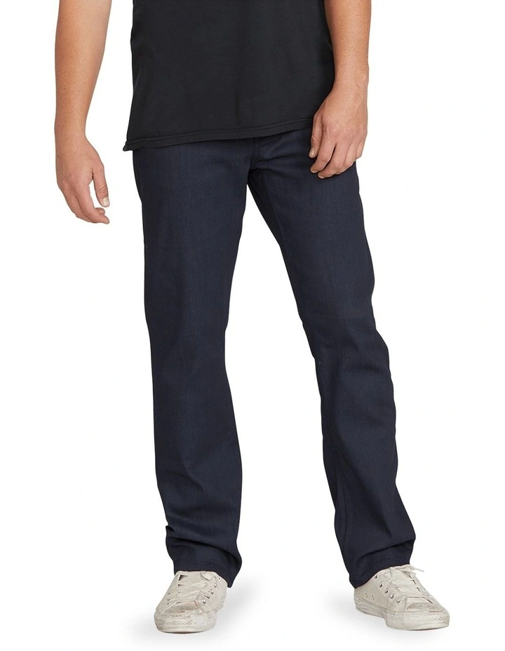 Solver Denim Pants in Coated Indigo Wash image 1