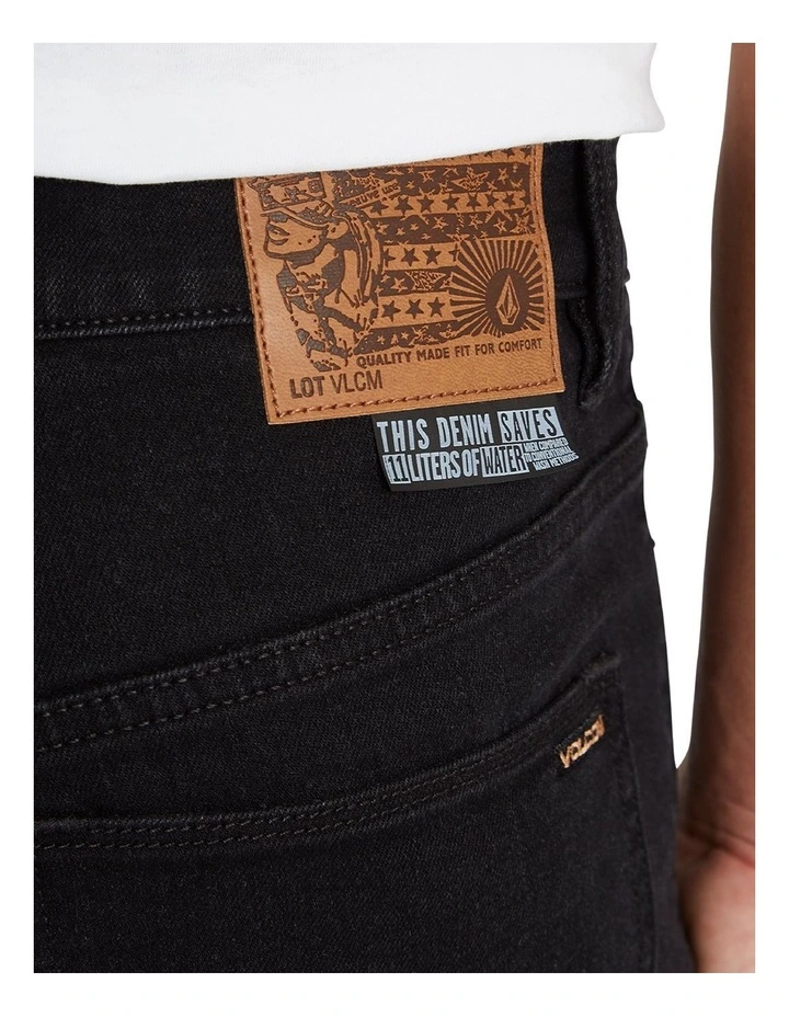 Solver Denim Pants in Black image 4