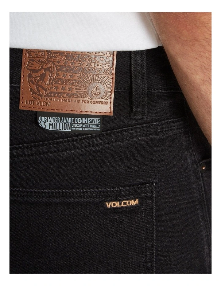 Vorta Denim Pants in Black image 3