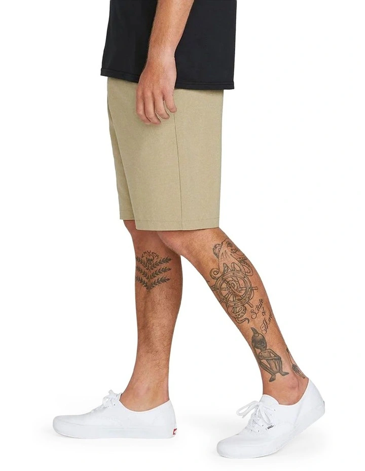 Kerosene Hybrid Shorts in Khaki image 3