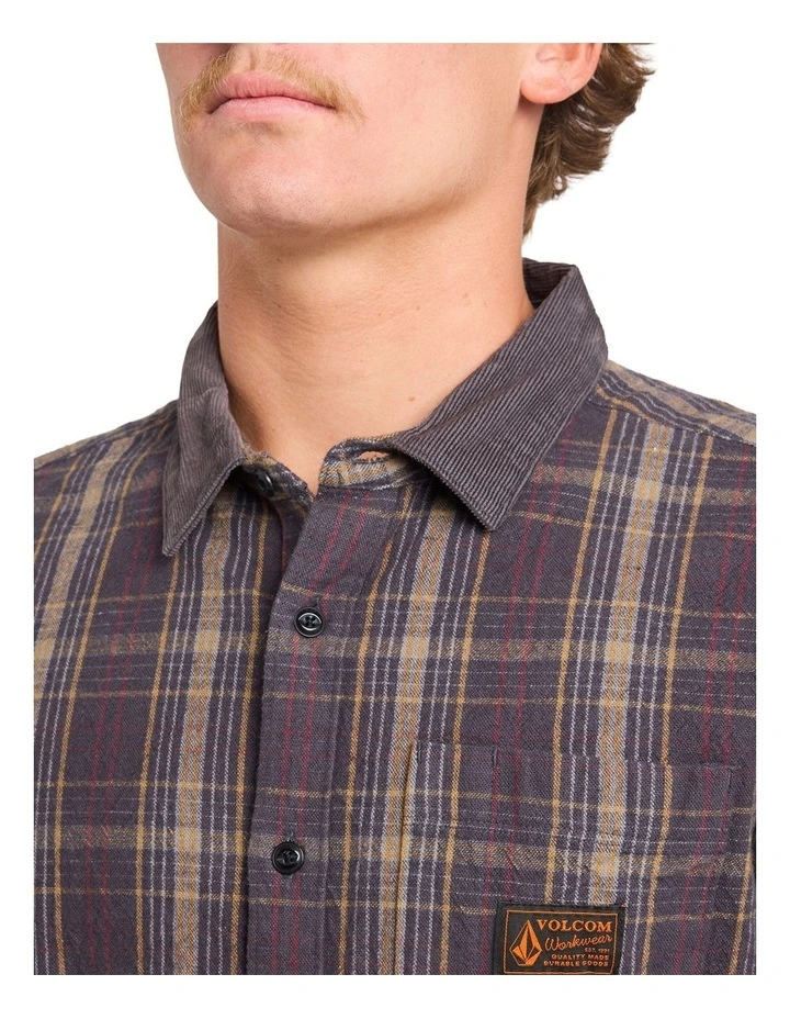 Stonevise Plaid Long Sleeve Shirt Asphalt Black image 4